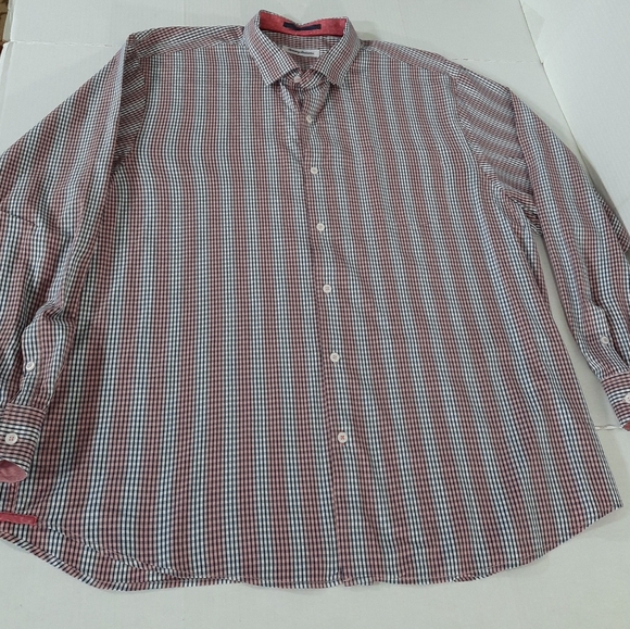 Tommy Bahama Cotton Silk Long Sleeve Check Shirt - Picture 4 of 8